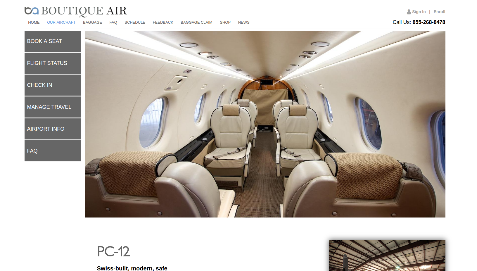 BoutiqueAir main page BoutiqueAir main page