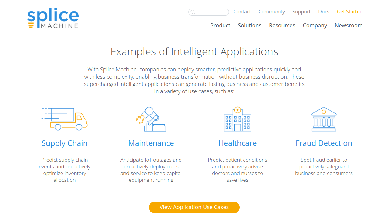 Splice Machine main page Splice Machine main page